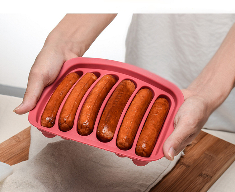 Silicone sausage mold homemade hot dog DIY mold sausage rack sausage box silicone food mold